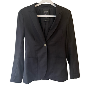 Talula Black Suit Jacket with Structured Silhouette Women’s 2 Business Office
